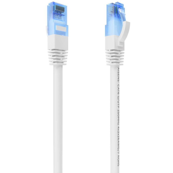 Aisens Cable de Red RJ45 Cat6 UTP AWG26 CCA 0,5m Blanco
